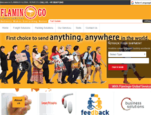 Tablet Screenshot of flamingocouriers.com
